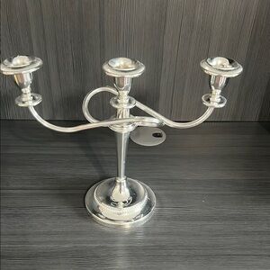 Vintage silver plated candelabra